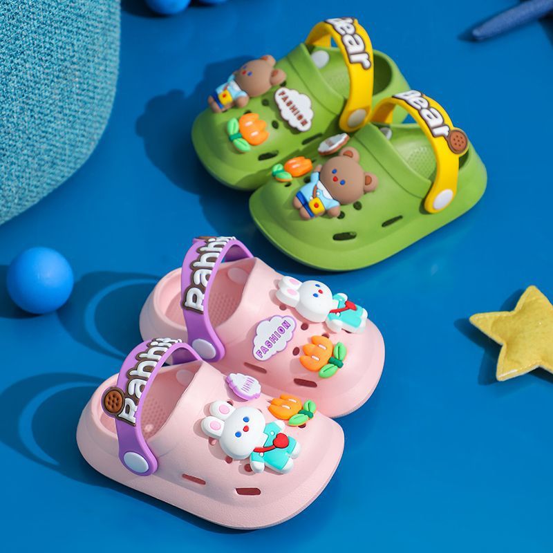 Children's Slippers Summer Cute Outdoor Soft Bottom Non-slip Boys And Girls Sandals Infant Kid Baby Hole Shoes