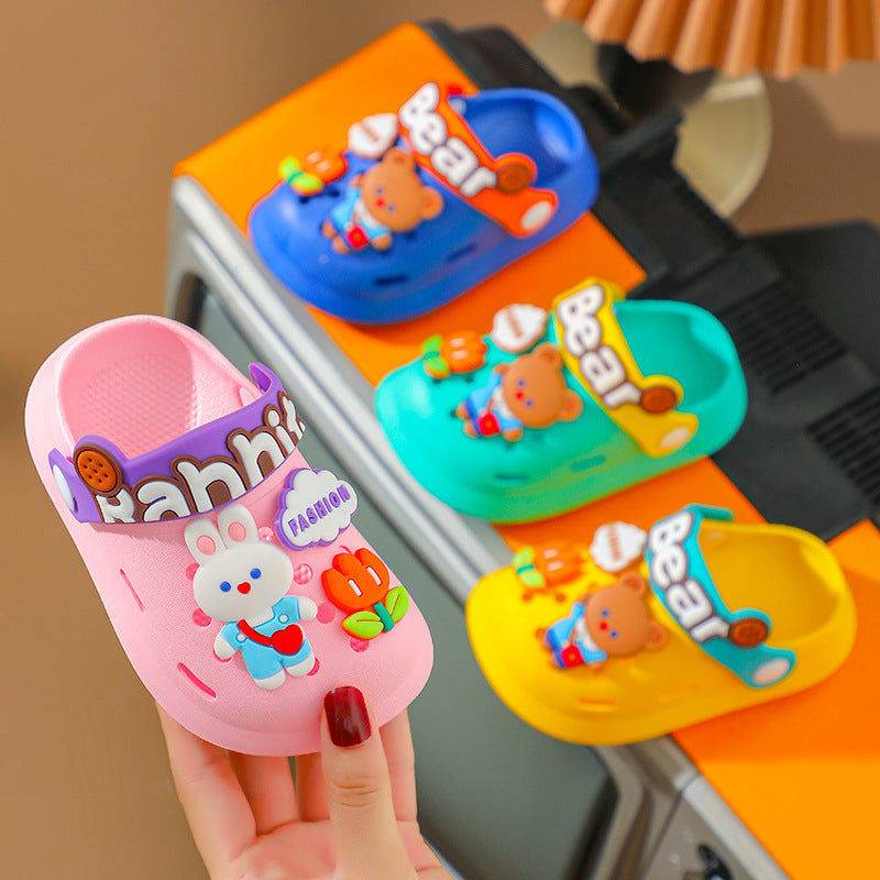 Cute children clogs for spring and summer
