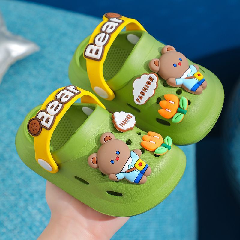 Children's Slippers Summer Cute Outdoor Soft Bottom Non-slip Boys And Girls Sandals Infant Kid Baby Hole Shoes